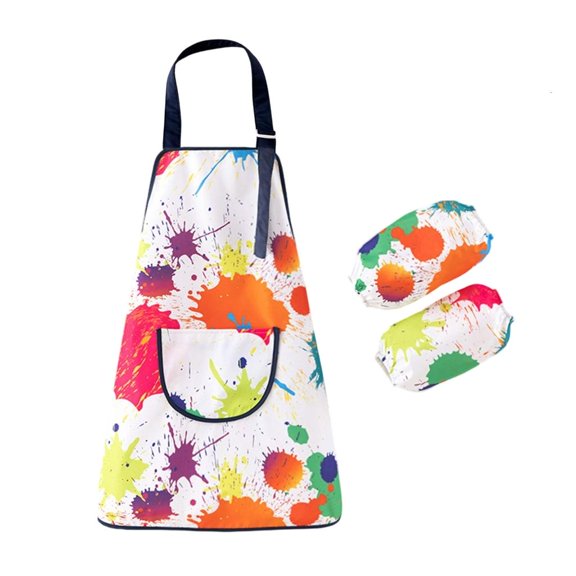 Giaone Kids Creative Apron Full Sleeve Coverage Waterproof Smock Easy Wash Design