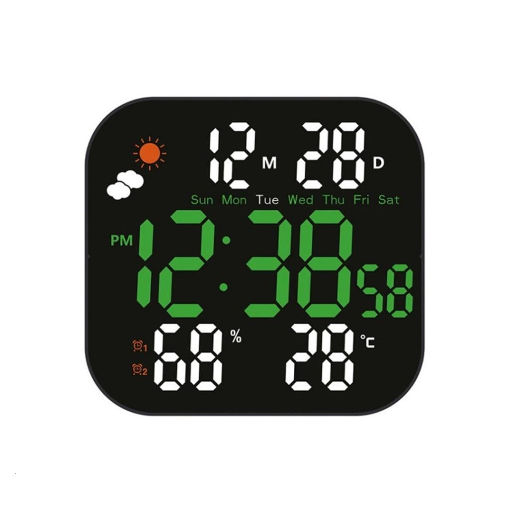 Giaone Large Display Digital Alarm Clock Bedroom Desck Clock with Date Table Clocks