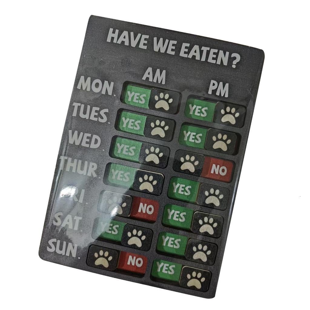 Giaone Large Pet Feeding Monitor Board Wood Composite Clear Indicators ...