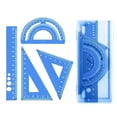 thumbnail image 1 of Giaone Lightweight Aluminum Geometry Tools Set 4Pcs Student Ruler Safety Rounded Edges, 1 of 14