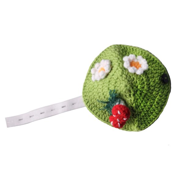 Giaone Lovely 3D Mushroom and Flower Knitted Sweater for Pet Turtles Soft Comfortable Fabric for Costume Parties