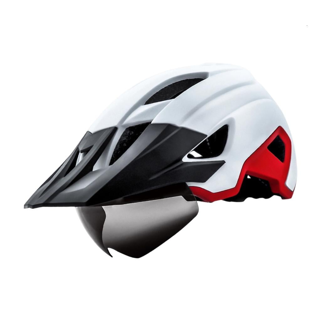 Giaone Magnetic Snap Visors Bike Helmet Lightweight PC with Rechargeable LED