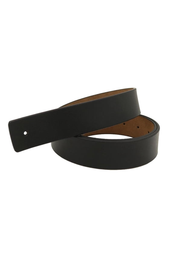 Men Belt No Head Buckles Design Precisely Punched Hole Flexible Belt
