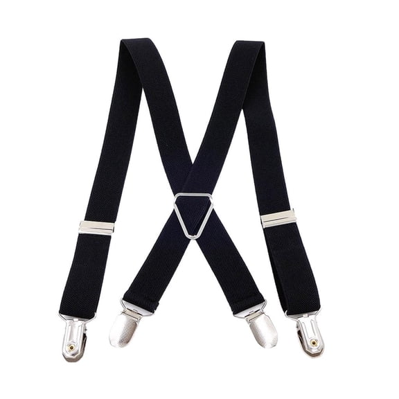 Giaone Men Trousers Suspenders Strong Secure Clip Brace One Size Suit All