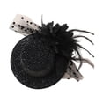 thumbnail image 1 of Giaone Mesh Flower Fascinator Hair Clip Costume Accessory Barrettes for Teaparty, 1 of 20