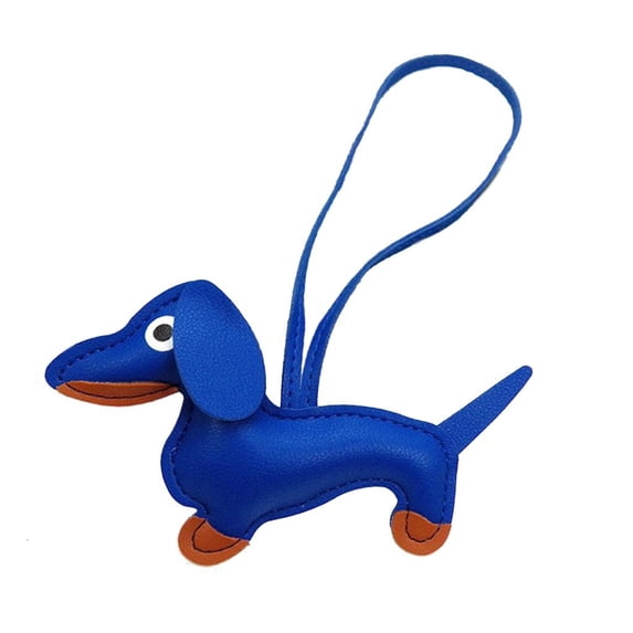 Giaone Mini Dachshund Dog Keychain Cute PU Keyring Hanging Ornament