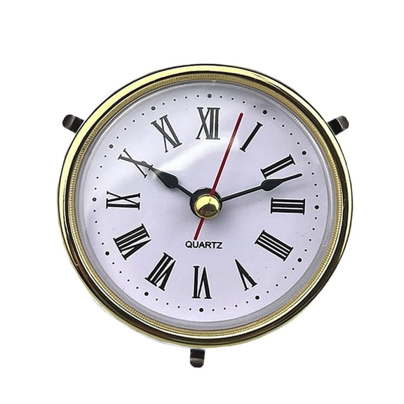 Giaone Mini Quartzs Clock Insert 2.56Inch Round Quartzs Movement Miniature Clock