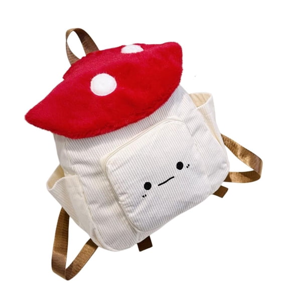 Giaone Minis Backpacks Casual Daypack School Bag for Women Cartoon Mushroom Backpacks for Shopping Travel