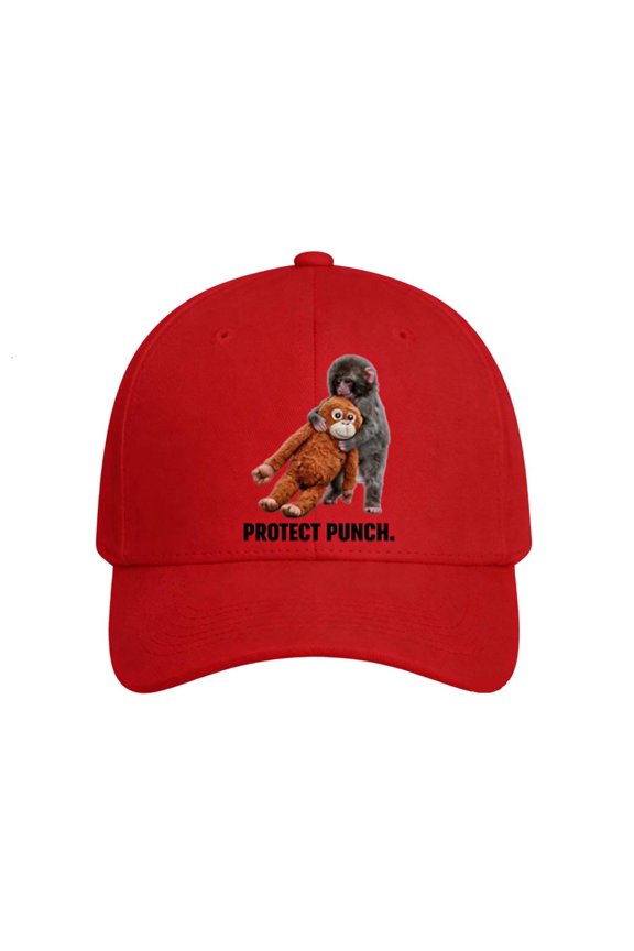 Monkey Print Baseball Cap For Men Women Soft Cotton Adjustable For Daily Wear Outdoor