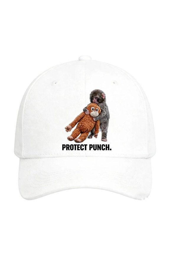 Monkey Print Baseball Cap For Men Women Soft Cotton Adjustable For Daily Wear Outdoor