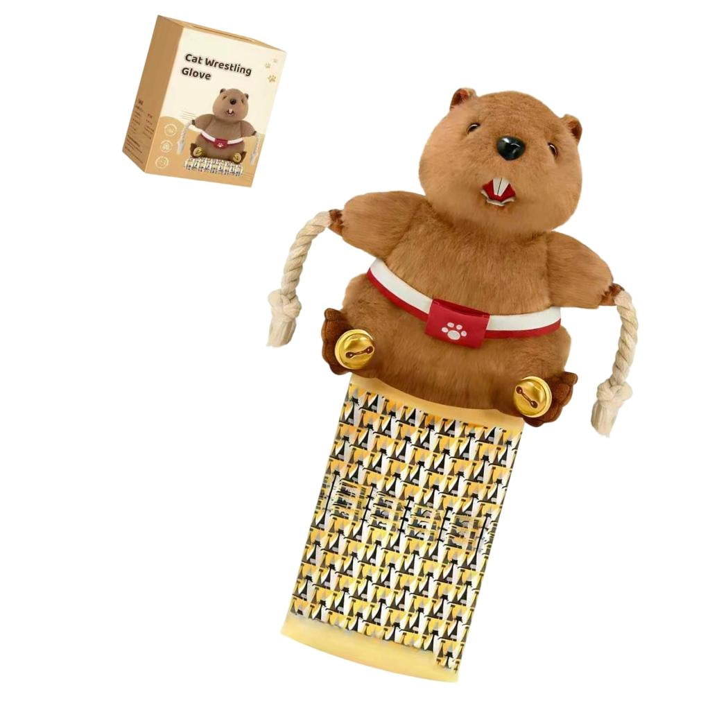 Giaone Mouse Design Cats Wrestling Glove Toy Promotes Exercise and Curiosity for Daily Interactive Play Indoor Enrichment Fun
