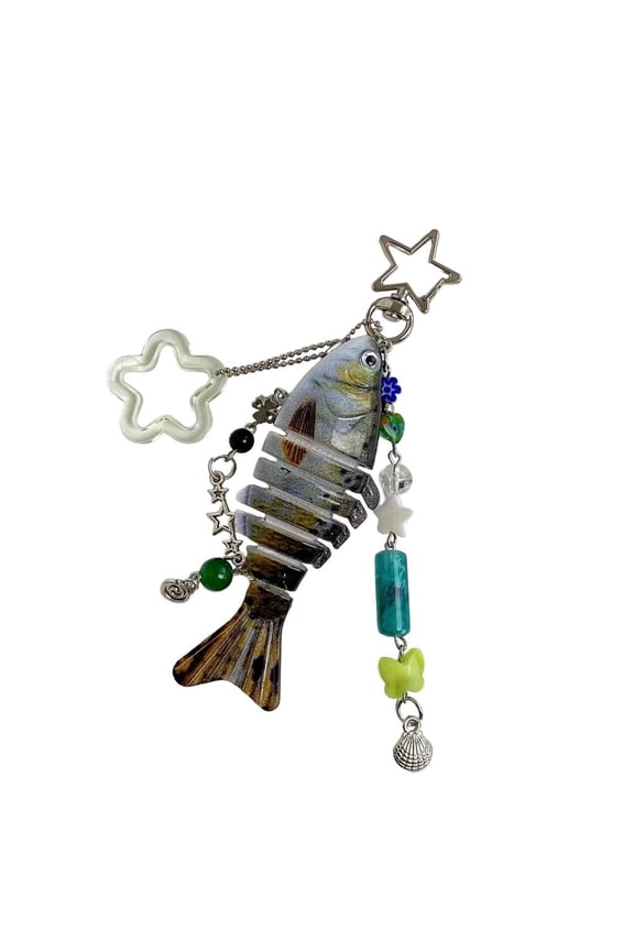 Moving Lifelike Fish Lure Keychain Key Holder Decoration For Tackle Collectors