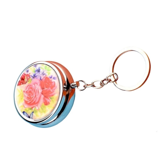 Giaone Multifunctional Keychain Pills Box with Sealed Compartment Moistures-Proof Medicines Dispenser Case Holder