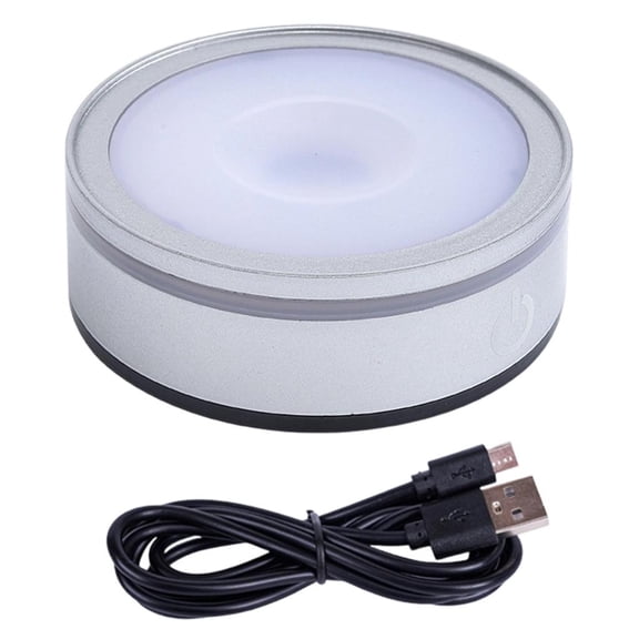Giaone Multiple Color Changing Touch Control LED Crystals Lamp Base with Adjustable Brightness for Atmospheres Lighting