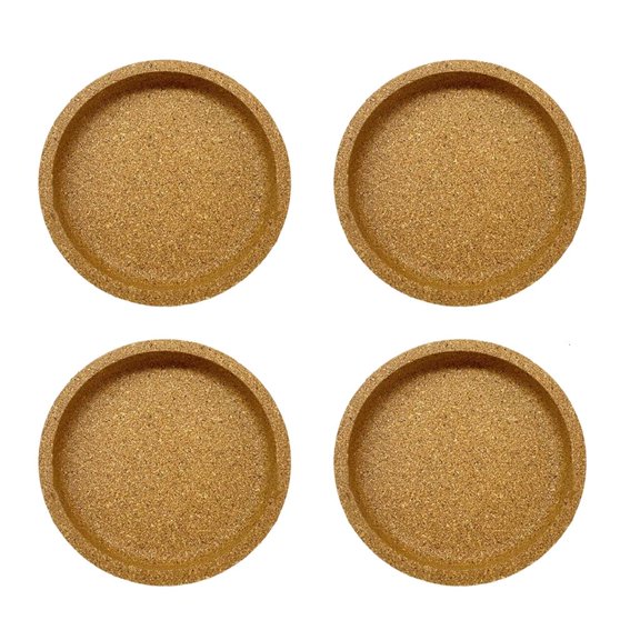 Giaone Multipurpose Cork Coasters Set Of 4 With Nonslip Base Design Drink Protectors