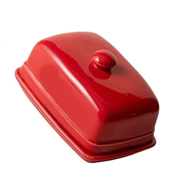 Giaone Multipurpose Rectangular Butter Dish Food Safe Ceramic Kitchen Essential