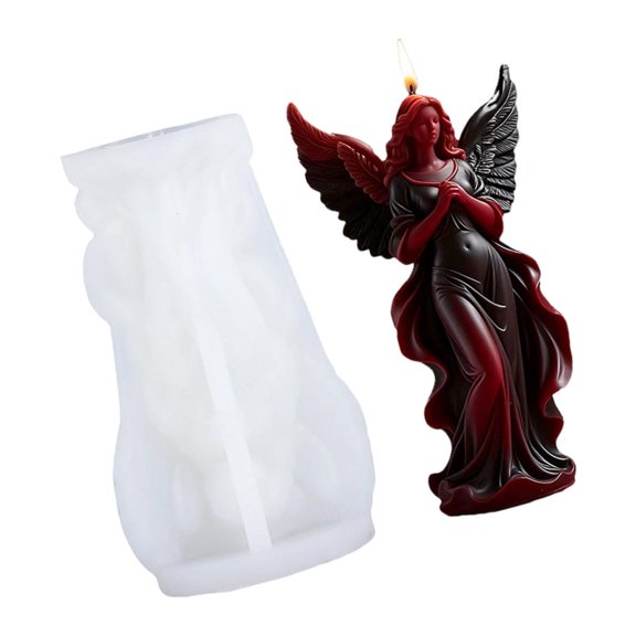 Giaone Multiuse Silicone Mold for Wing Angelic Figurine Scented Making Easy and Quick Demolding Beginners Tool