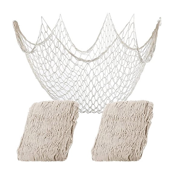 Giaone Netting Decoration Fish Net Party Decor Cotton Netting Fishnet for Nautical