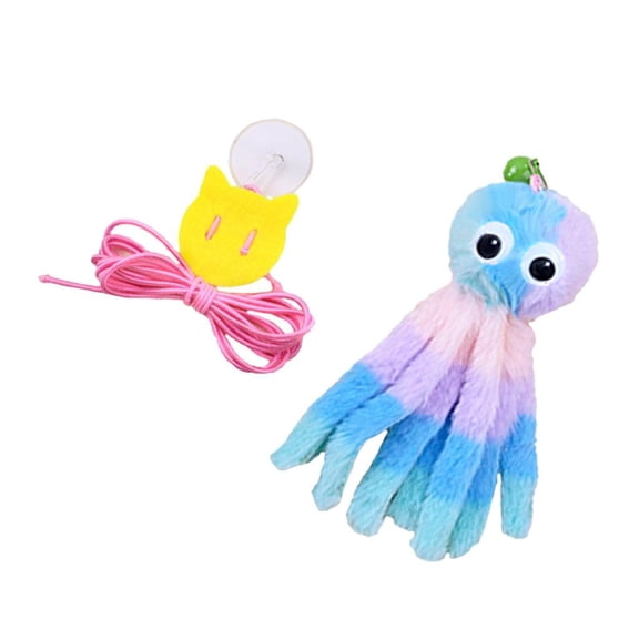 Giaone Noise Making Hanging Plushie Toy Safe Interactive Kitten Play Toy