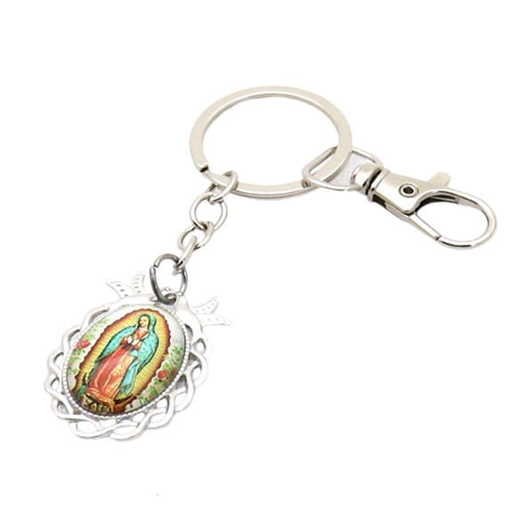 Giaone Our Lady of Guadalupe Keychains Christian Religious Present Key Jewelry
