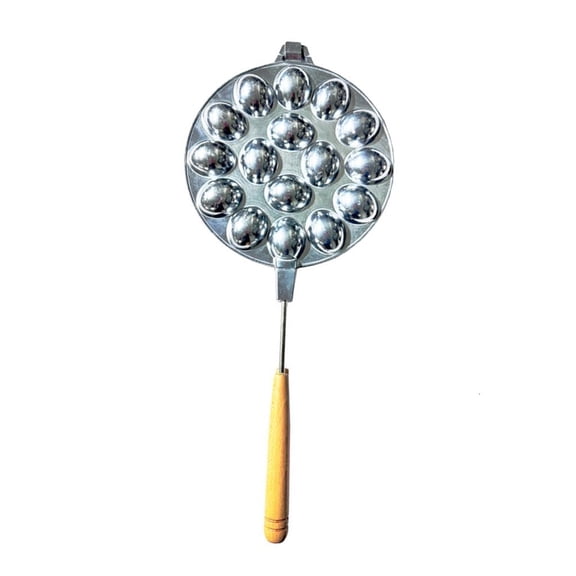 Giaone Walnut Cookie Pan for Waffles and Pastries Practical Wood Handle Baking Tool