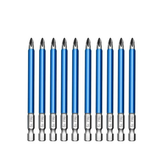 Giaone PH2 Magnetic Phillips Screwdriver Bit Set Hex Shank Phillips for Head Drive Bit
