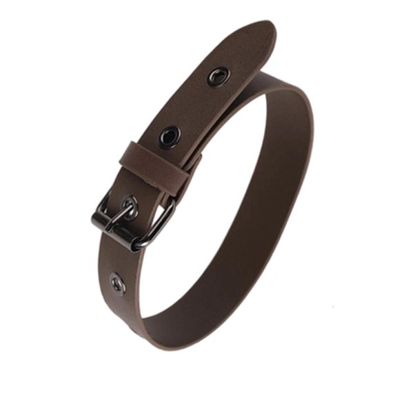 Giaone PU Adjustable Armbands Sleeve Bands Garters Shirt Sleeve Holders Metal