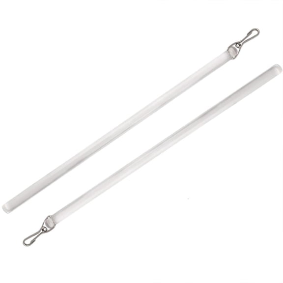 Giaone Pack of 2 Acrylic 17Inch Curtain Pull Rod Drapery Control Pull Wand with Hook