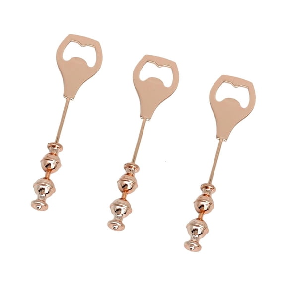 Giaone Pack of 3 DIY Beaded Bottle Opener Compacts Portable Bendable Metal Beer Opener