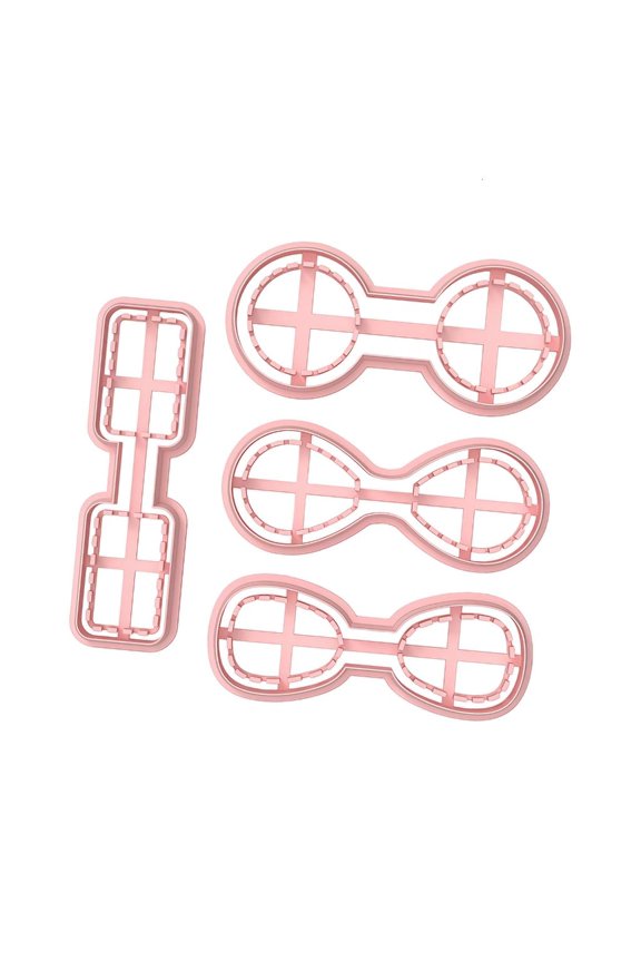 Pack of 4 Lightweight Portable Soft Clay Keychain for Jewelry Craft Projects Keyring