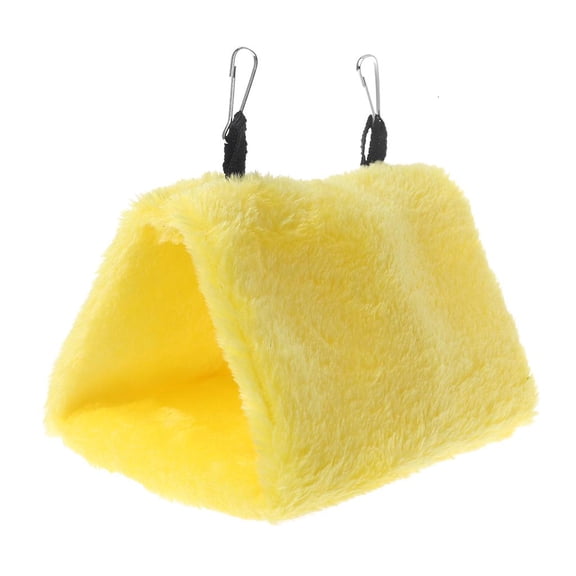 Giaone Parrot Nest Plush Snuggle Hut Bird Hanging Hammock Small Winter Warm Bed