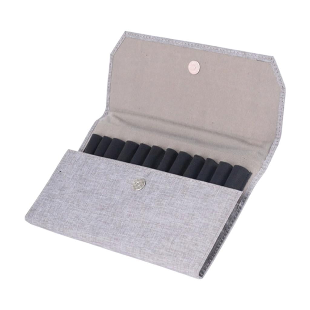 Giaone Pen Bag 12 Compartments Soft Lining Magnetic Closure Design for Fountain Pen