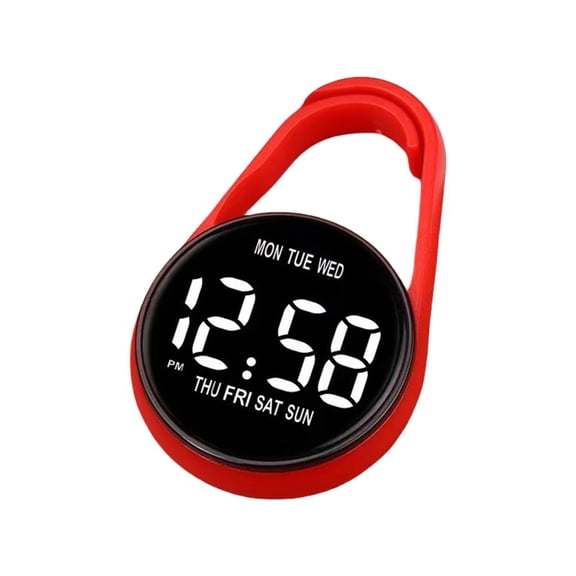 Giaone Plastic Shell Digital Clock Waterproof Electronic Hanging Watch with Hook