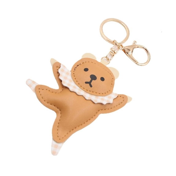 Giaone Portable Ballet Dancing Bear Keychain Cute Key Charm for Bags and Keys