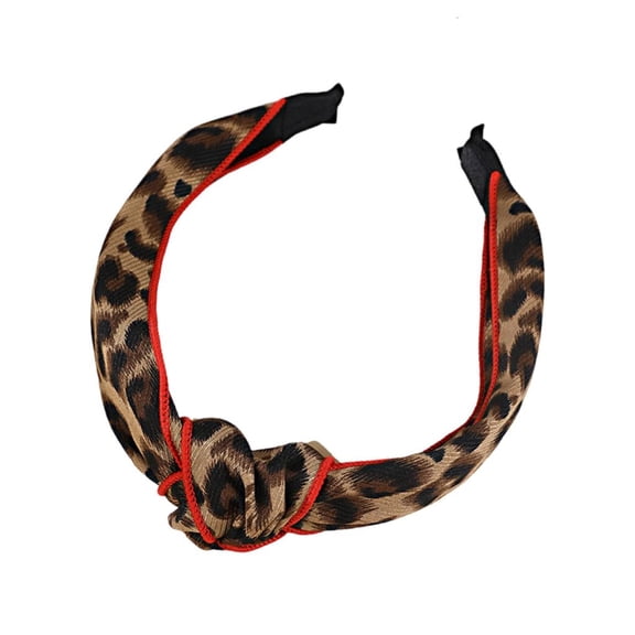 Giaone Plush Leopard Hairband Adjustable Headwear Luxurious Party Headdress
