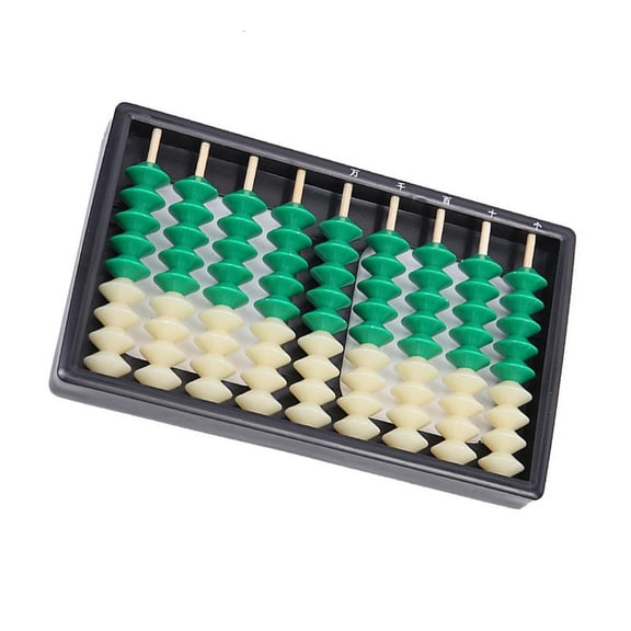 Giaone Portable ABS Abacus Educational Toy 9 Column 9 Beads Abacus Math Calculator
