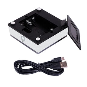 Giaone Portable ABS Crystals Light Base for Jewelry Exhibits Featuring Touch Sensitive Dimmable LED and Low Temperature