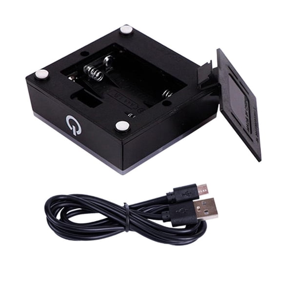 Giaone Portable ABS Crystals Light Base for Jewelry Exhibits Featuring Touch Sensitive Dimmable LED and Low Temperature