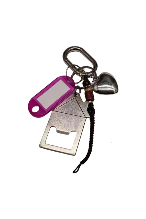 Portable House Shaped Metal Keychain Scratch Strong Construction For Easy Carry Daily Items For Movers