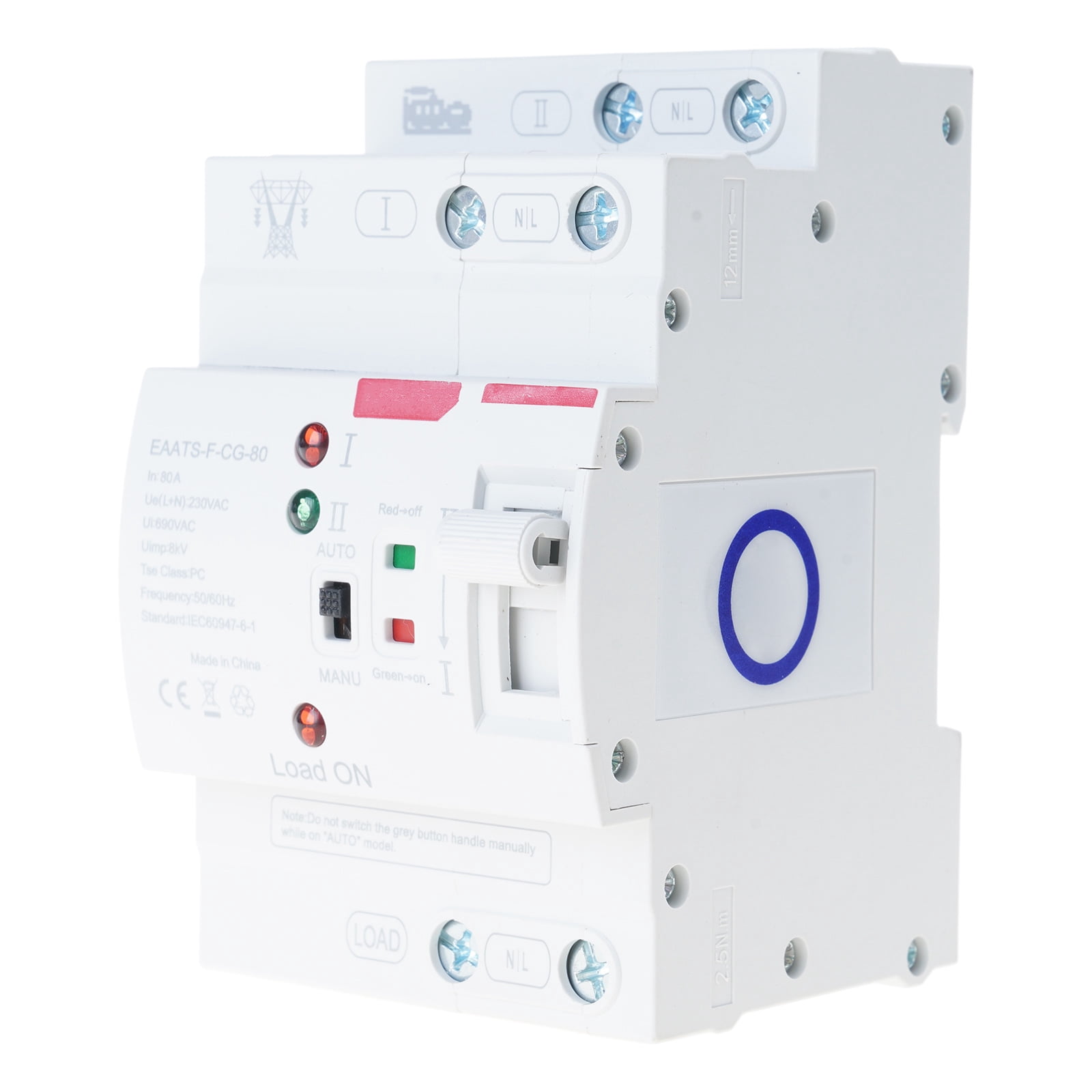 Giaone Power Transfer Switches Double Power Automatic Transfer Switches 2P 110V/220V