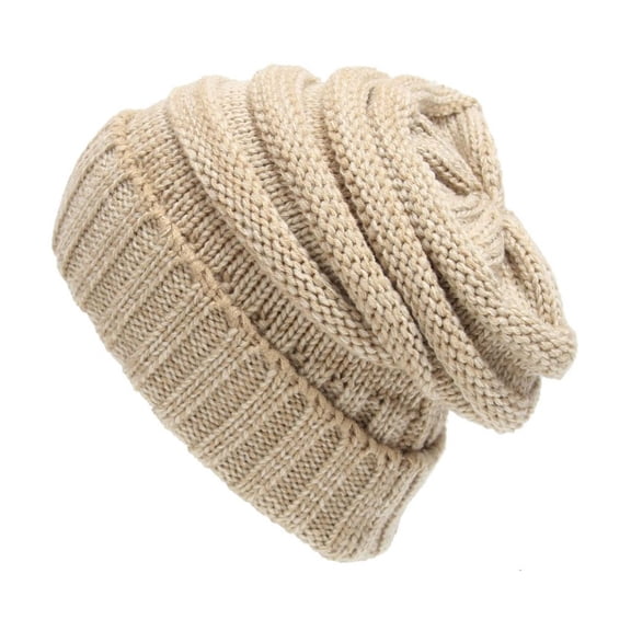 Giaone Practical Knit Headwear Fashion Beanies for Women Men Winter Warm Soft Hat
