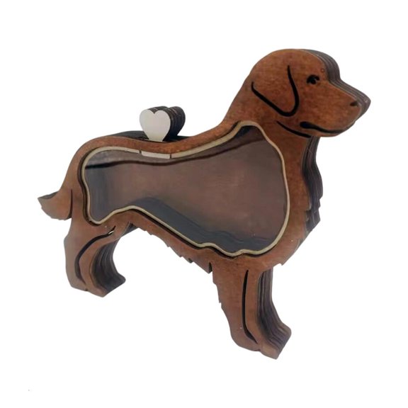 Giaone Premium Wooden Keepsakes Box For Storing Pet Furs As Memorials Durability Materials For Home Decoration