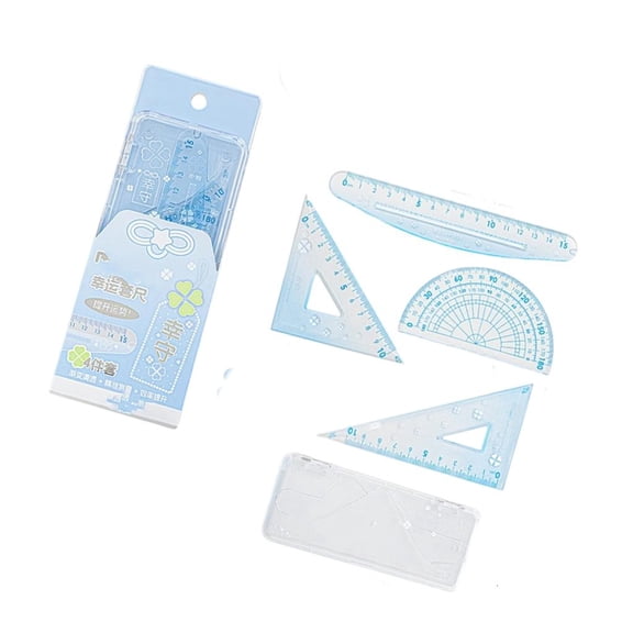 Giaone Professional Math Geometry Tool Set with Set Square Protractor Straight Ruler