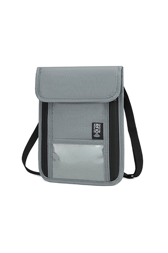 RFIDS Blocking Stash Neck Wallet,Lightweight Travel Pouch + Passport Holder