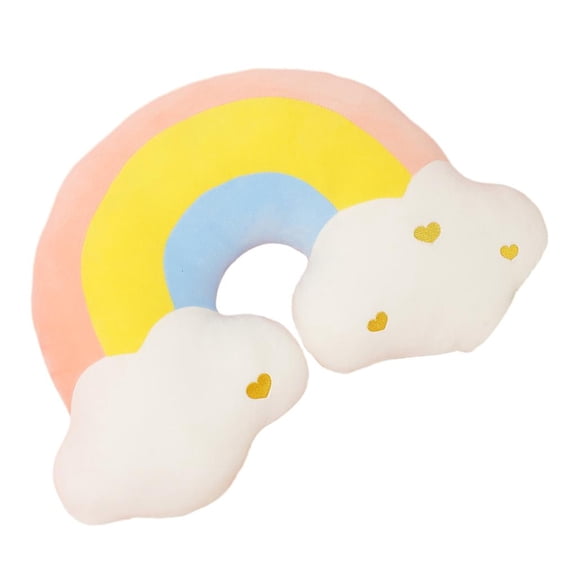 Giaone Rainbow Cloud Moon Plushie Pillow Cushions Colorful to Your Room