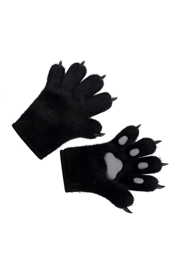 Realistic Nails Gloves Warm Fuzzy Toe Beans Great for Roleplay Event