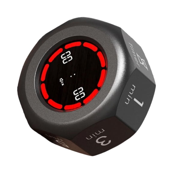 Giaone Rechargeable Rotating LCD Screen Pomodoro Timer with 7 Presets Daily Home Use