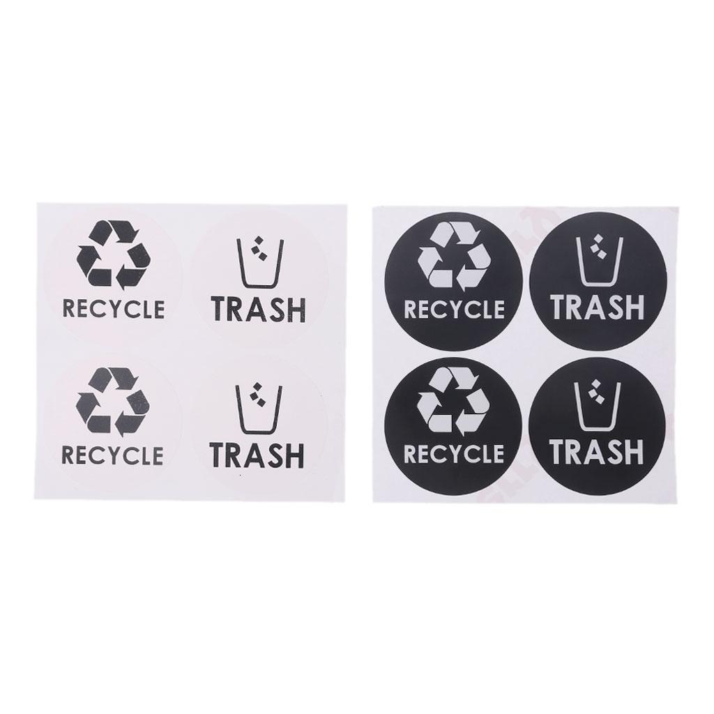 Giaone Recycle Trash Symbol Vinyl Lettering Decals Sticker For Trash ...