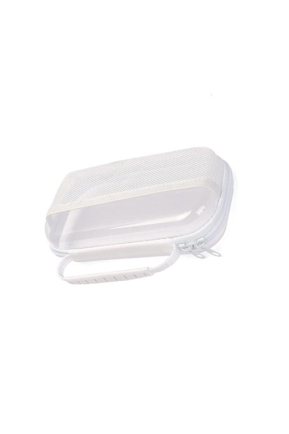 Giaone Reinforced Zippered Hard Shell Mesh Container Cosmetic Bag Storage Solution