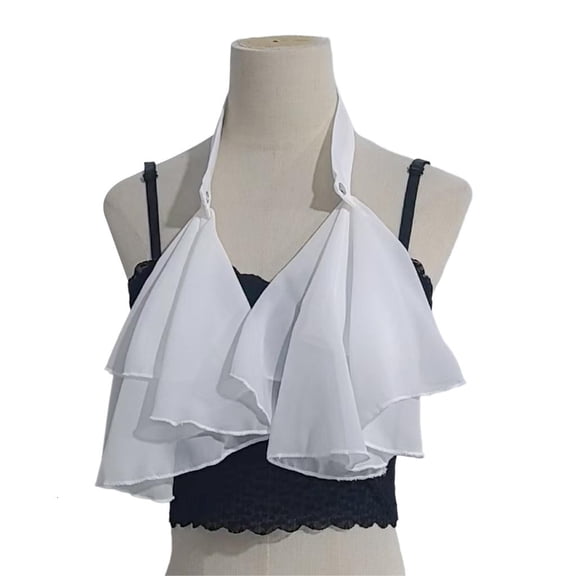 Giaone Renaissances Fake Collar Detachable Ruffle Jabot Necktie For Themed Costumes